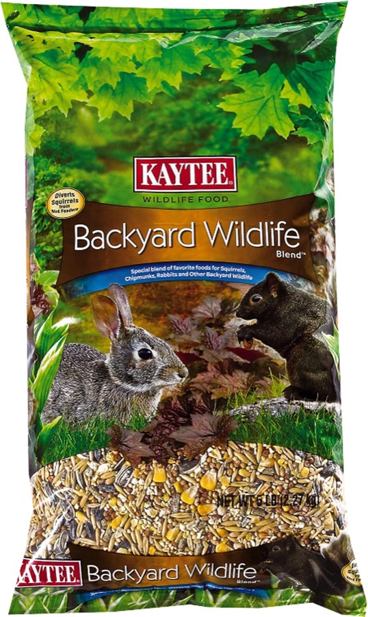 Kaytee Backyard Wildlife Food Blend for Rabbits and Squirrels, 5 Pound | Squirrel feed attracts backyard visitors. Bunny food