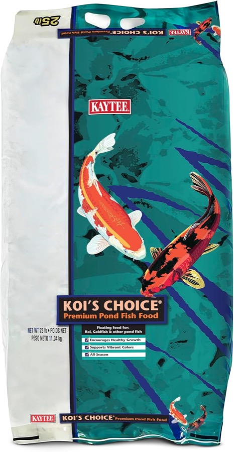 Kaytee Koi's Choice Floating Fish Food for Koi, Goldfish &amp; Pond Fish | Supports growth. Fish food pellets for all seasons. 35