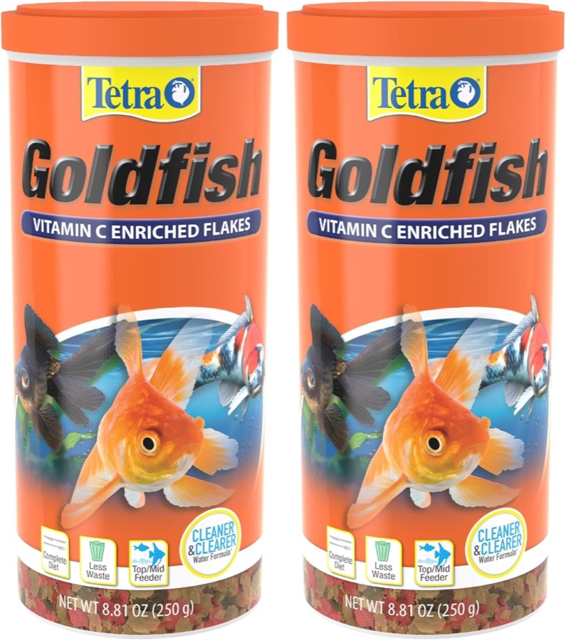 Tetra Goldfish Flakes Fish Food, 7.06 oz | Nutritionally Balanced Daily Diet for Goldfish and Small Koi, Color-Enhancing, Hig