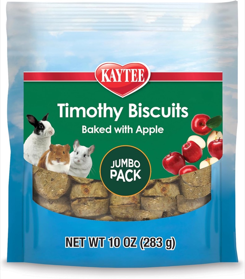 Kaytee Timothy Biscuits, Timothy Hay Bunny Treats for Rabbits, 4 Oz | Digestive support. Timothy hay guinea pig treats. Real 