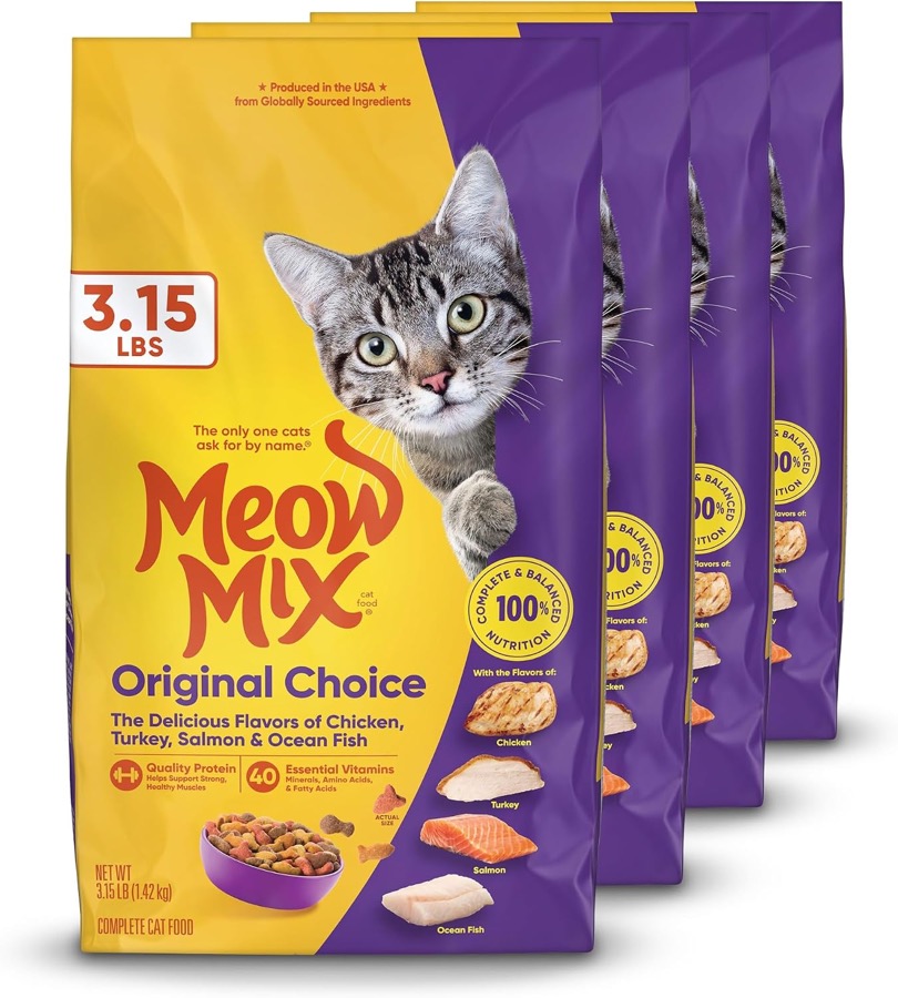 Meow Mix Original Choice Dry Cat Food, 6.3 Pound Bag