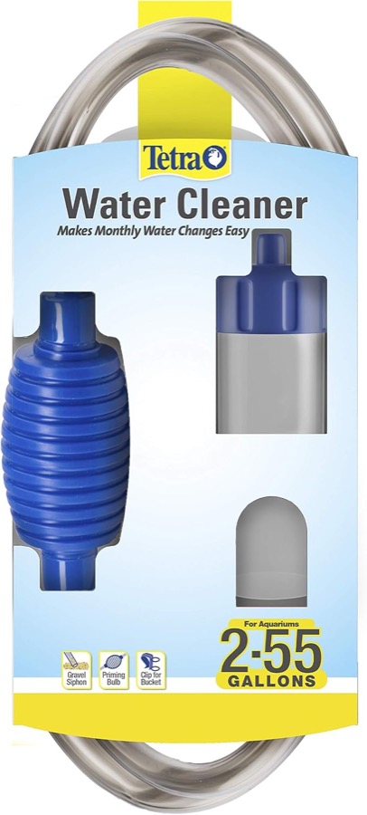 Tetra Water Cleaner Gravel Siphon for Aquariums Up to 55 Gal | Makes Water Changes Easier, Removes Debris From Gravel, Remove